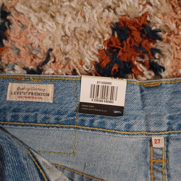 SOLD Levi’s Premium Type 1 Y2K Side Slit Japanese Denim Midi Skirt • SZ 27 - Picture 10 of 11